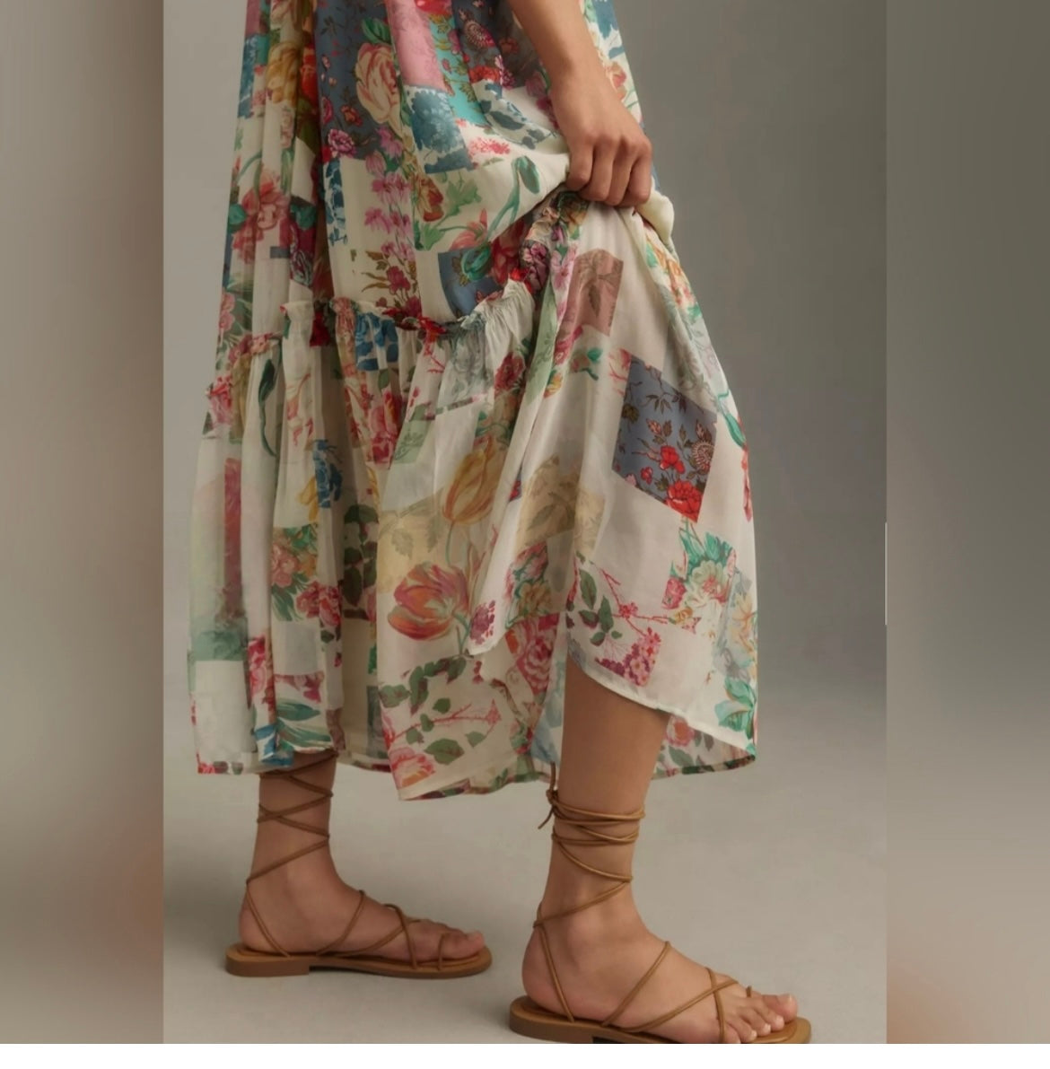 Anthropologie Floral Boho Dress | Size S