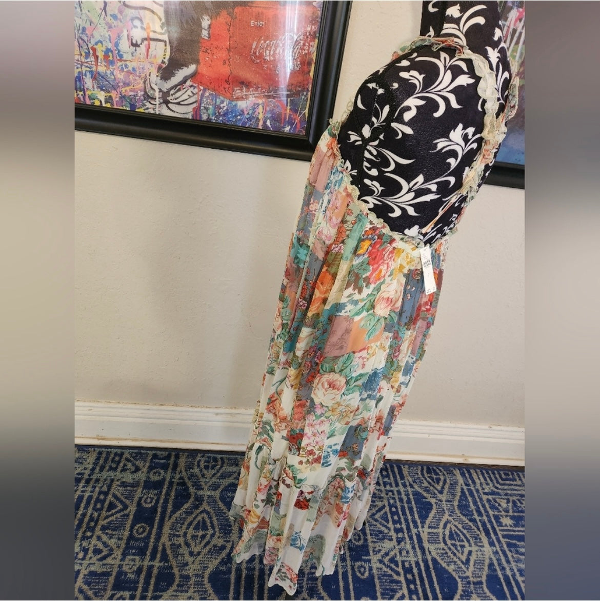 Anthropologie Floral Boho Dress | Size S
