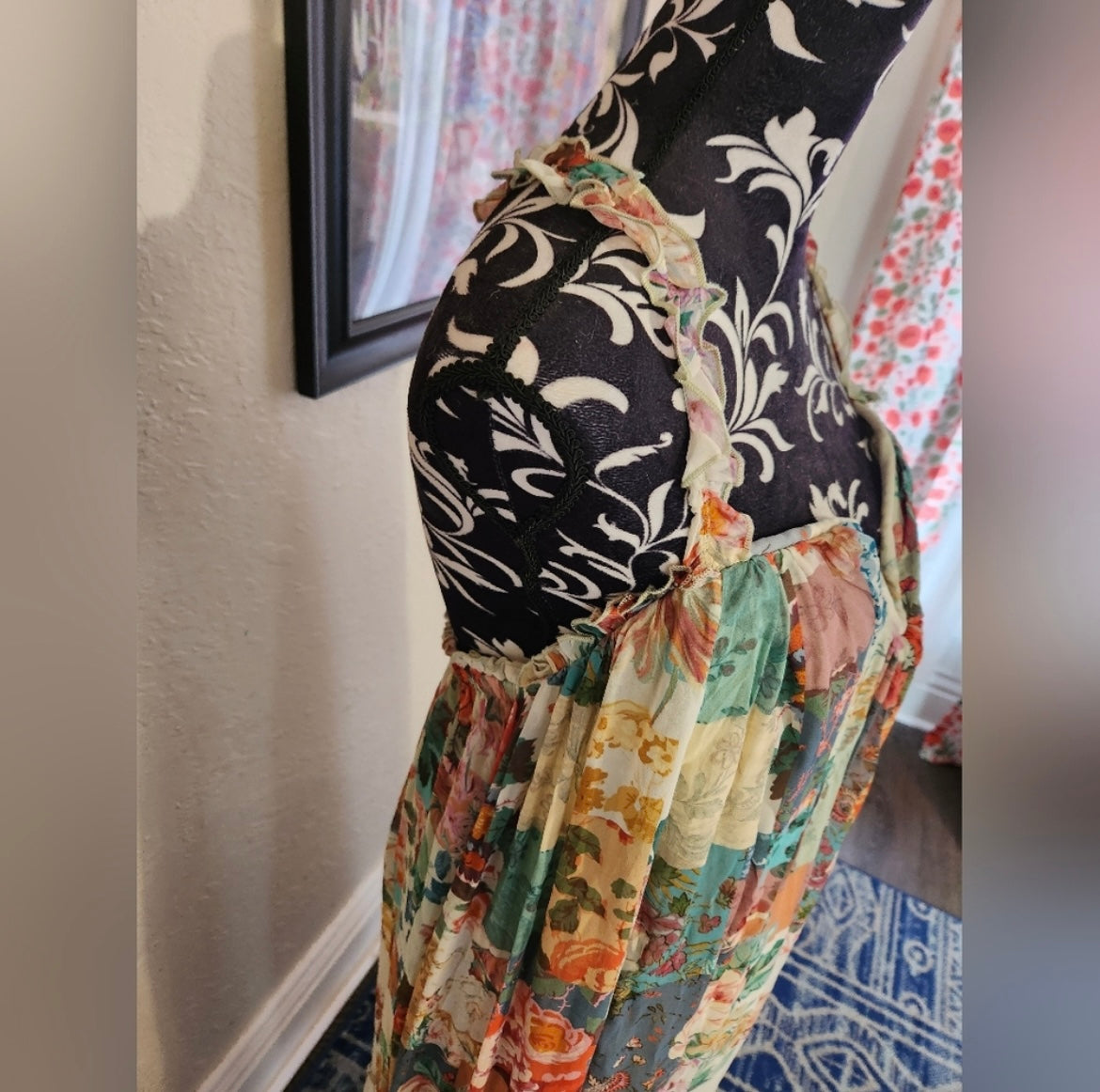 Anthropologie Floral Boho Dress | Size S