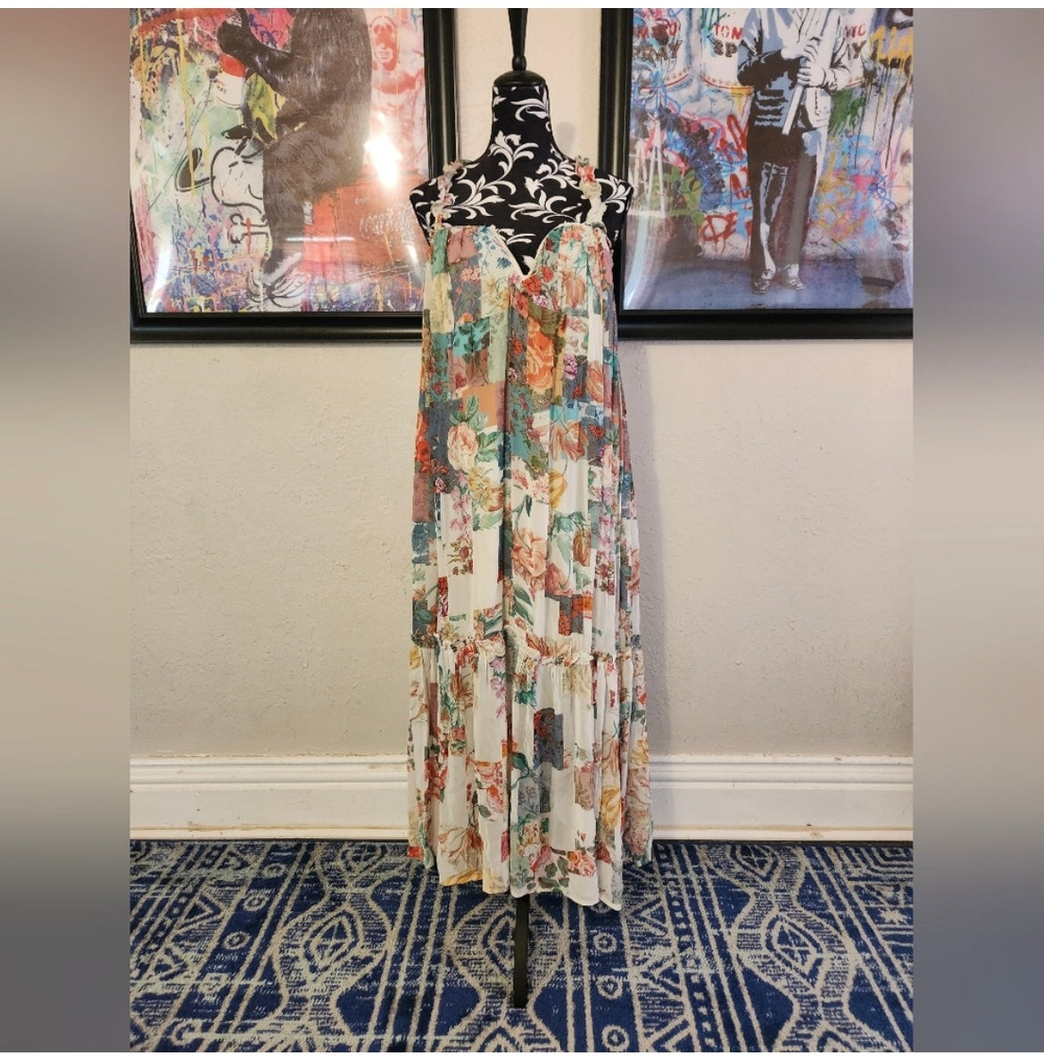 Anthropologie Floral Boho Dress | Size S