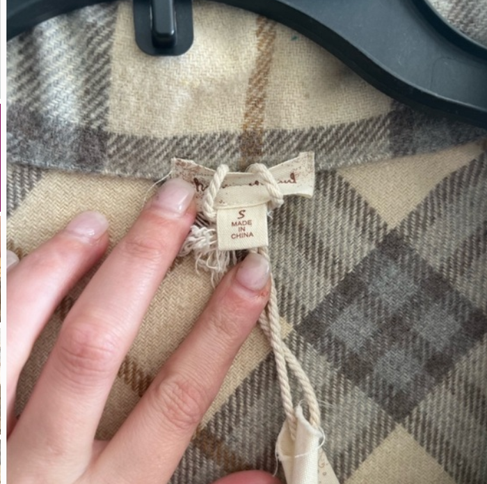 Hem & Thread Plaid Shacket | Size S